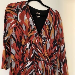 Anne Klein faux wrap dress